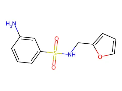 3-amino-N-[(furan-2-yl)methyl]benzene-1-sulfonamide structure