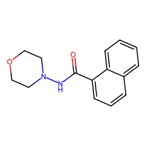 N-(morpholin-4-yl)naphthalene-1-carboxamide structure