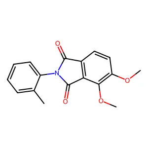 4,5-Dimethoxy-2-(2-methylphenyl)isoindole-1,3-dione structure