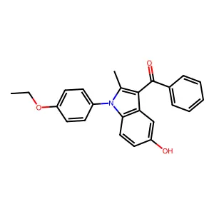 [1-(4-Ethoxyphenyl)-5-hydroxy-2-methylindol-3-yl]-phenylmethanone structure