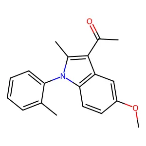 1-[5-Methoxy-2-methyl-1-(2-methylphenyl)indol-3-yl]ethanone structure