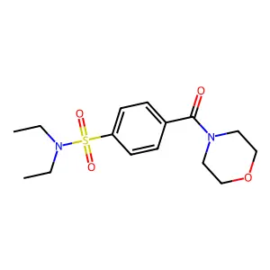 4-[(Diethylamino)sulfonyl]phenyl morpholin-4-yl ketone structure