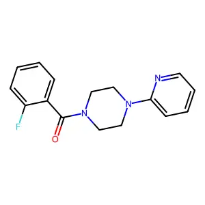 (2-Fluoro-phenyl)-(4-pyridin-2-yl-piperazin-1-yl)-methanone structure