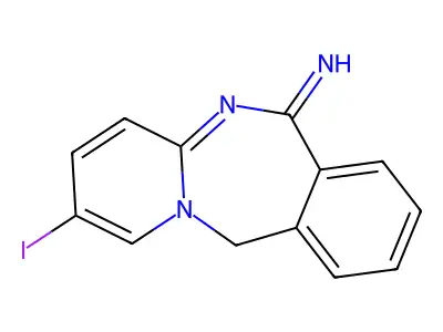 14-Iodo-1,10-diazatricyclo[9.4.0.0,3,8]pentadeca-3,5,7,10,12,14-hexaen-9-imine structure