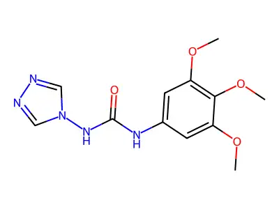 1-(1,2,4-Triazol-4-yl)-3-(3,4,5-trimethoxyphenyl)urea structure