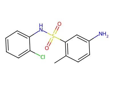 5-amino-N-(2-chlorophenyl)-2-methylbenzene-1-sulfonamide structure