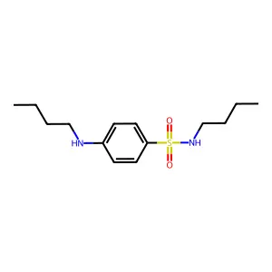 N-Butyl-4-(butylamino)benzenesulfonamide structure