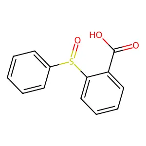 邻(苯亚磺酰基)苯甲酸 structure