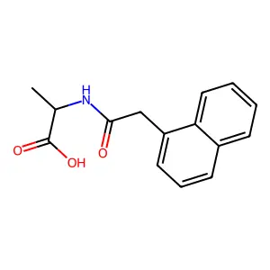 (2S)-2-[2-(naphthalen-1-yl)acetamido]propanoic acid structure