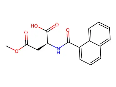 2-[(2-Naphthalen-1-ylacetyl)amino]butanedioic acid structure