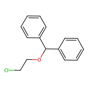 Benzhydryl 2-chloroethyl ether structure