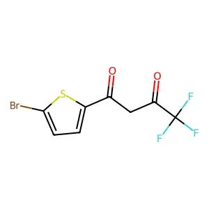 1-(5-Bromothiophen-2-yl)-4,4,4-trifluorobutane-1,3-dione structure