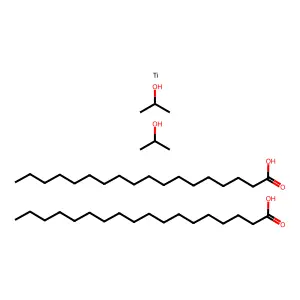 Titanium, bis(octadecanoato-kappaO)bis(2-propanolato)-, (T-4)- structure