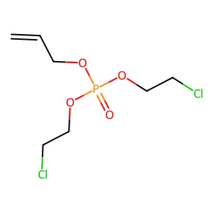 Bis(2-chloroethyl) prop-2-en-1-yl phosphate structure