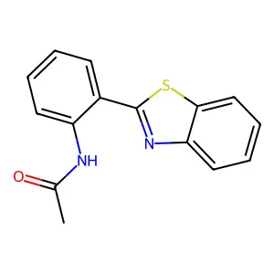 N-[2-(1,3-benzothiazol-2-yl)phenyl]acetamide structure