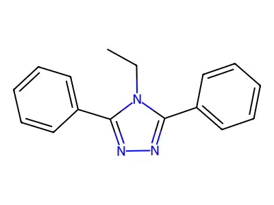 4-ethyl-3,5-diphenyl-4H-1,2,4-triazole structure