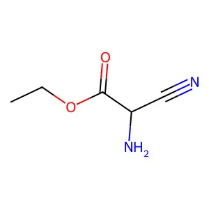 ethyl (2R)-2-amino-2-cyanoacetate structure