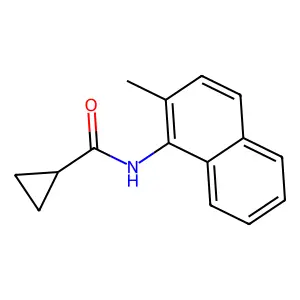 N-(2-methyl-1-naphthyl)cyclopropanecarboxamide structure
