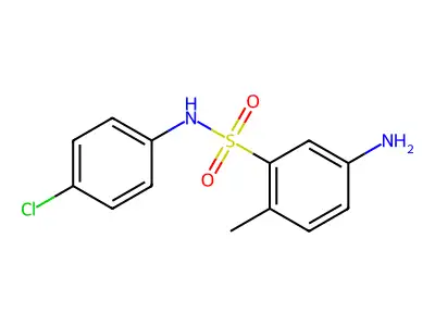 5-amino-N-(4-chlorophenyl)-2-methylbenzene-1-sulfonamide structure
