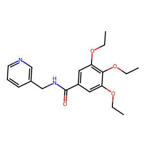 3,4,5-triethoxy-N-(pyridin-3-ylmethyl)benzamide structure