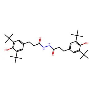 1,2-Bis(3,5-di-tert-butyl-4-hydroxyhydrocinnamoyl)hydrazine structure
