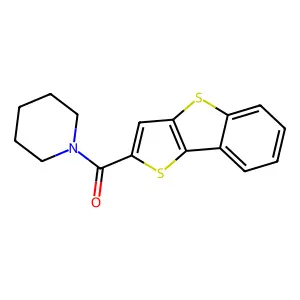 Piperidin-1-yl(thieno[3,2-b][1]benzothiol-2-yl)methanone structure