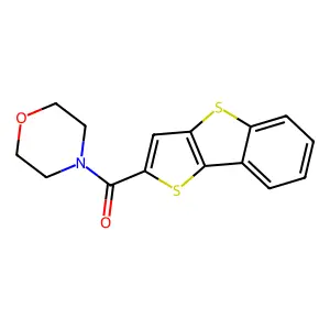 Morpholin-4-yl(thieno[3,2-b][1]benzothiol-2-yl)methanone structure