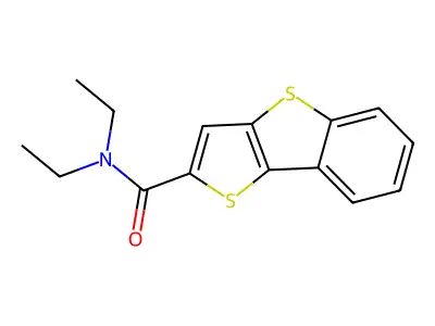 N,N-diethylthieno[3,2-b][1]benzothiole-2-carboxamide structure