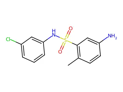 5-amino-N-(3-chlorophenyl)-2-methylbenzene-1-sulfonamide structure