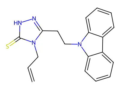 4-Allyl-5-(2-carbazol-9-yl-ethyl)-4H-[1,2,4]triazole-3-thiol structure