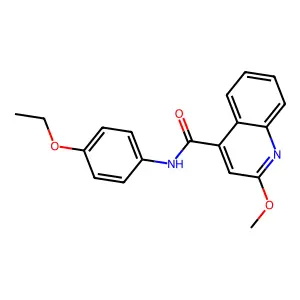 N-(4-ethoxyphenyl)-2-methoxyquinoline-4-carboxamide structure