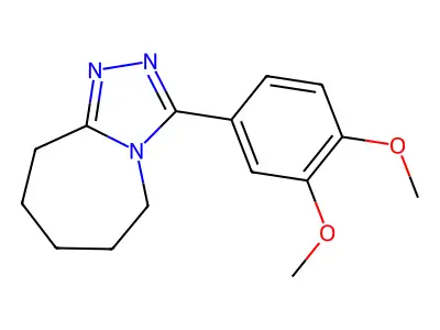 3-(3,4-dimethoxyphenyl)-6,7,8,9-tetrahydro-5H-[1,2,4]triazolo[4,3-a]azepine structure