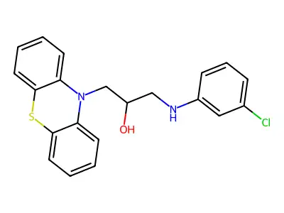 1-(3-Chloroanilino)-3-phenothiazin-10-yl-propan-2-ol structure