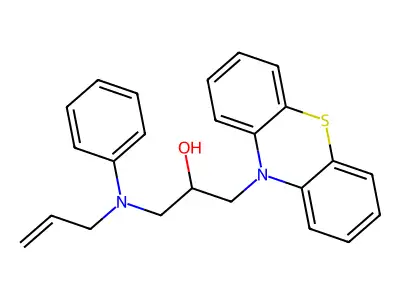 1-(10H-phenothiazin-10-yl)-3-[phenyl(prop-2-en-1-yl)amino]propan-2-ol structure
