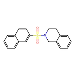 2-naphthalen-2-ylsulfonyl-3,4-dihydro-1H-isoquinoline structure