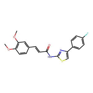 (E)-3-(3,4-dimethoxyphenyl)-N-(4-(4-fluorophenyl)thiazol-2-yl)acrylamide structure