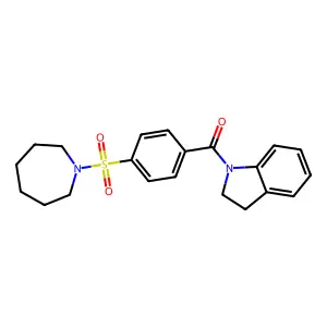 [4-(Azepane-1-sulfonyl)-phenyl]-(2,3-dihydro-indol-1-yl)-methanone structure