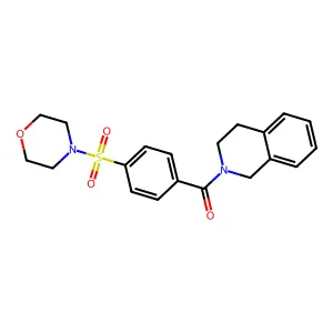 (3,4-dihydroisoquinolin-2(1H)-yl)(4-(morpholinosulfonyl)phenyl)methanone structure