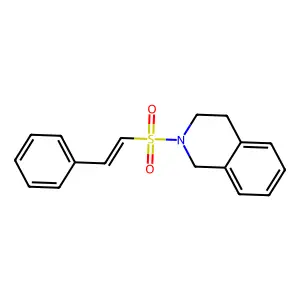 2-(2-Phenylethenesulfonyl)-1,2,3,4-tetrahydroisoquinoline structure
