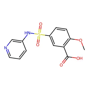 2-Methoxy-5-(pyridin-3-ylsulfamoyl)benzoic acid structure