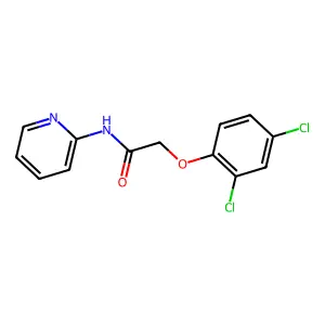 2-(2,4-dichlorophenoxy)-N-pyridin-2-ylacetamide structure