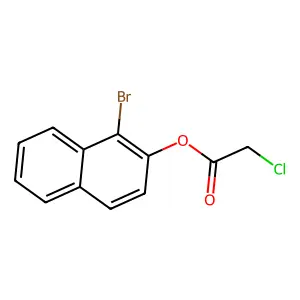 1-Bromonaphthalen-2-yl 2-chloroacetate structure