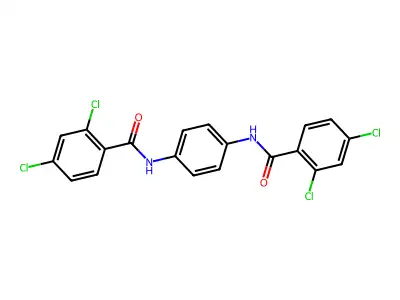 2,4-Dichloro-N-(4-((2,4-dichlorobenzoyl)amino)phenyl)benzamide structure