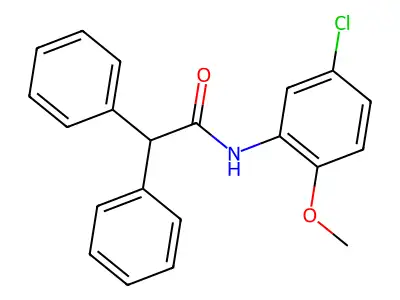 N-(5-chloro-2-methoxyphenyl)-2,2-diphenylacetamide structure