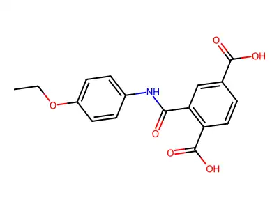 2-[(4-Ethoxyphenyl)carbamoyl]terephthalic acid structure