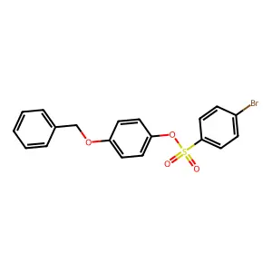4-(Benzyloxy)phenyl 4-bromobenzenesulfonate structure