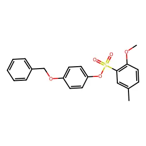 4-(Benzyloxy)phenyl 2-methoxy-5-methylbenzenesulfonate structure