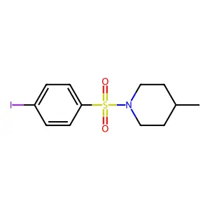 1-(4-Iodobenzenesulfonyl)-4-methylpiperidine structure