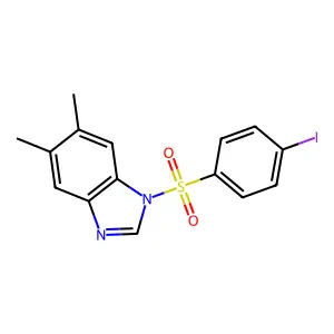1-(4-Iodophenyl)sulfonyl-5,6-dimethylbenzimidazole structure