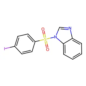 1-[(4-iodophenyl)sulfonyl]-1H-benzimidazole structure